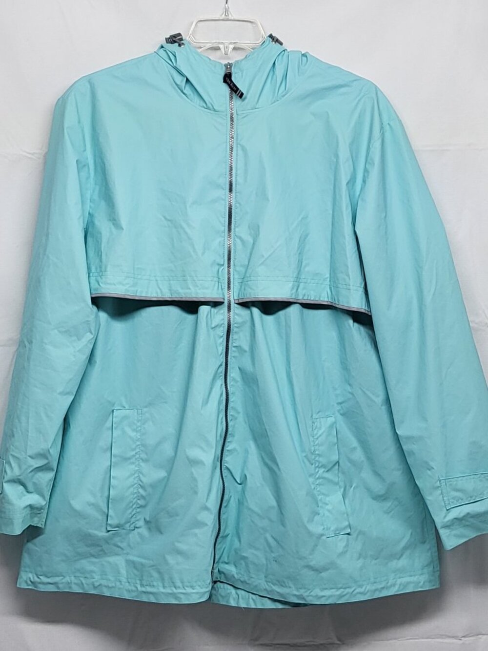 Charles River Rain Jacket For Her Hooded 3XL Zip Up Wind Waterproof Vented